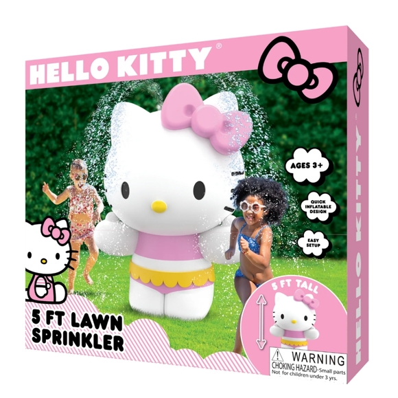Hello Kitty Other - Hello Kitty 5 Foot Inflatable Lawn Sprinkler